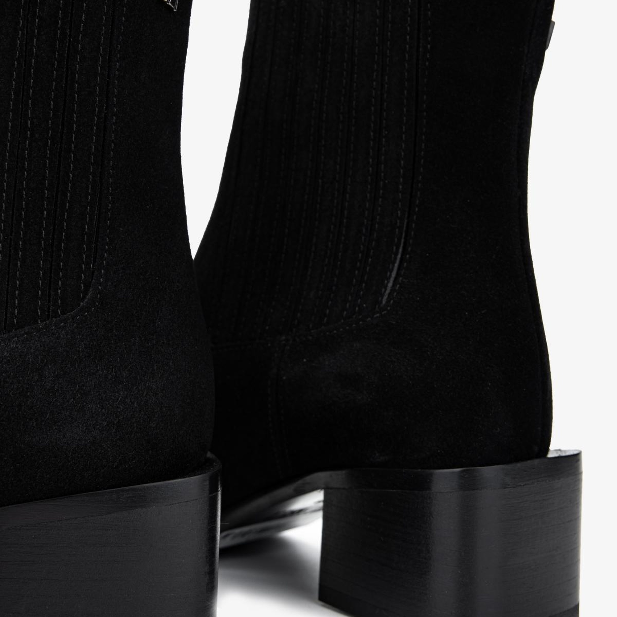 Valmenti Kadın Hakiki Deri Siyah Süet Casual Bot