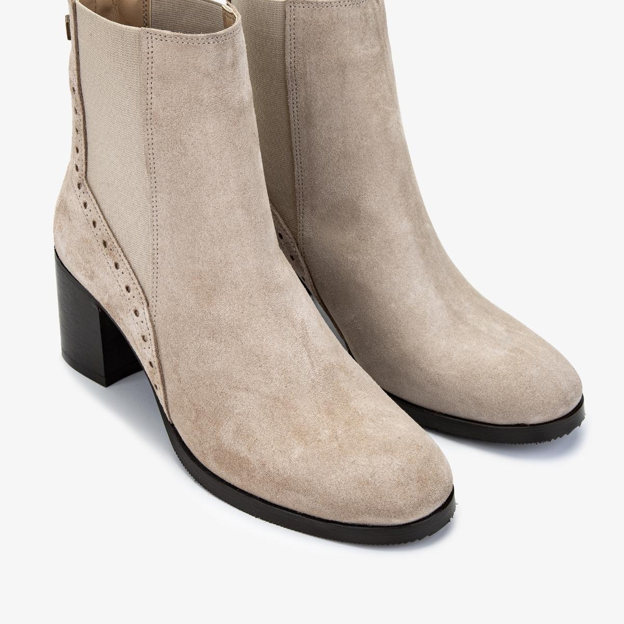 Valmenti Kadın Hakiki Deri Bej Süet Casual Bot