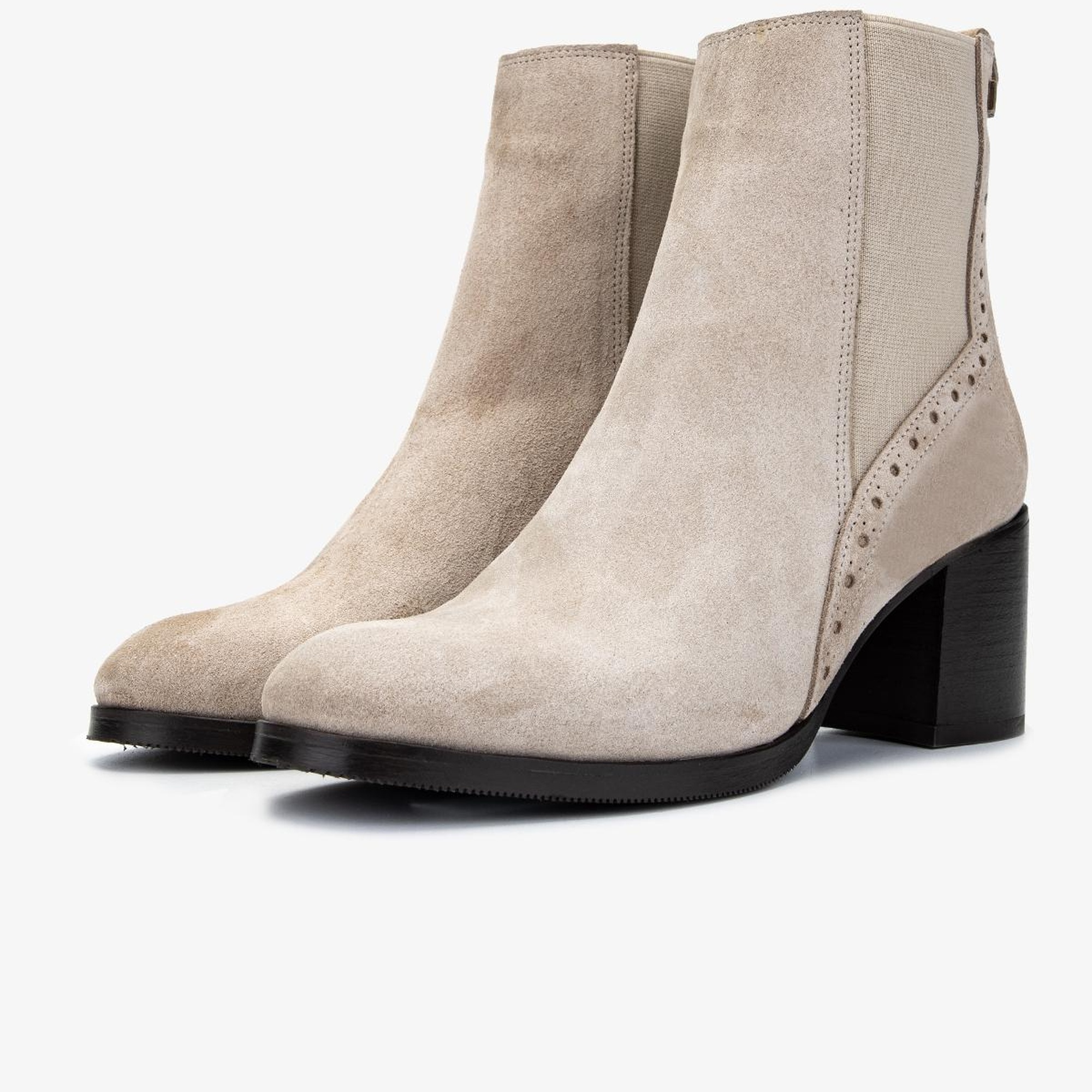 Valmenti Kadın Hakiki Deri Bej Süet Casual Bot