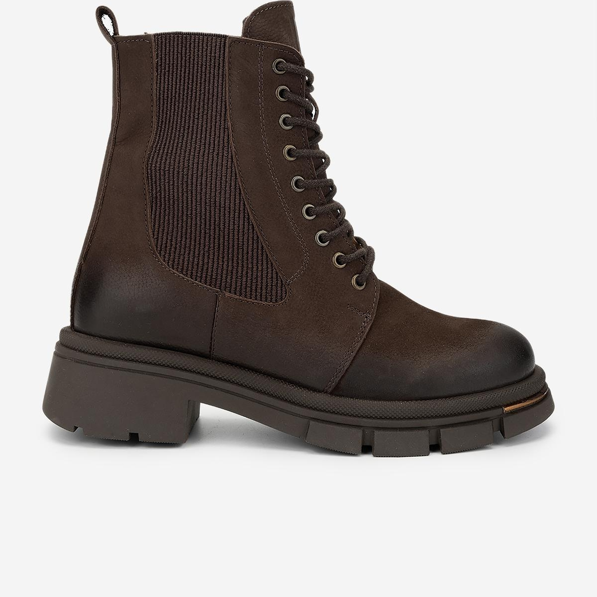 Valmenti Kadın Hakiki Deri Kahverengi Nubuk Casual Bot