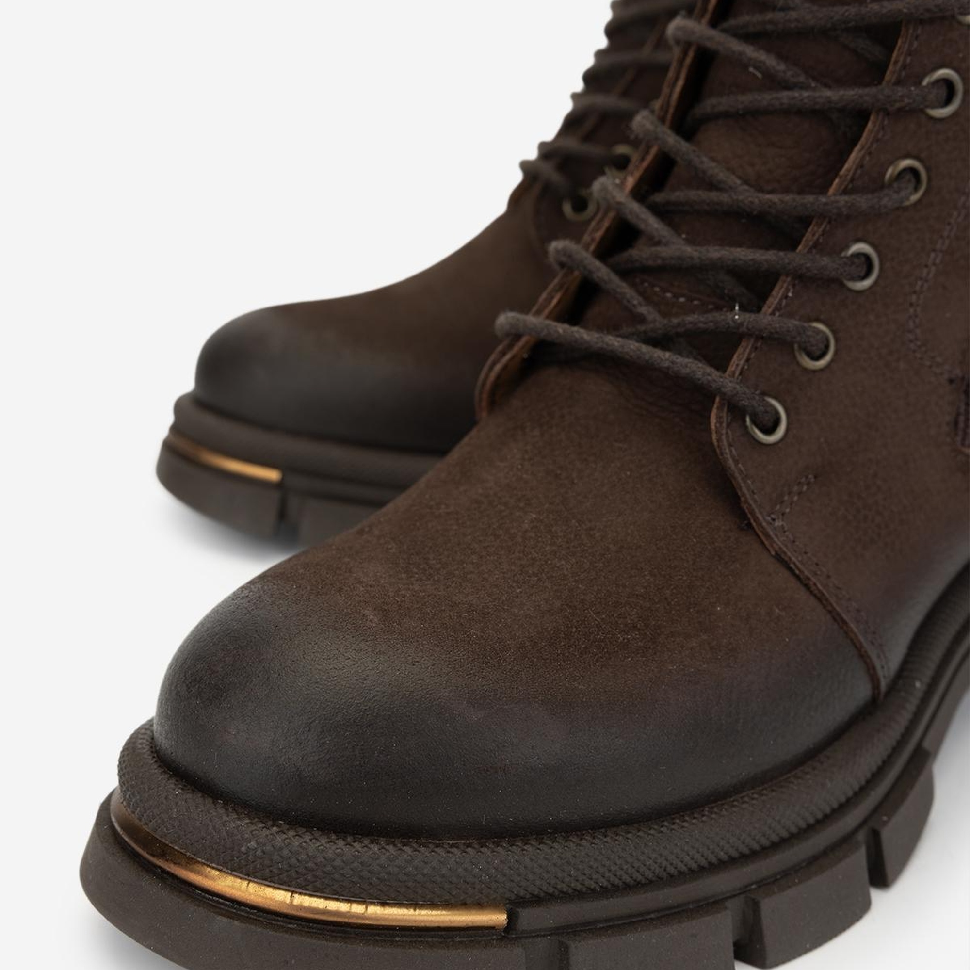 Valmenti Kadın Hakiki Deri Kahverengi Nubuk Casual Bot