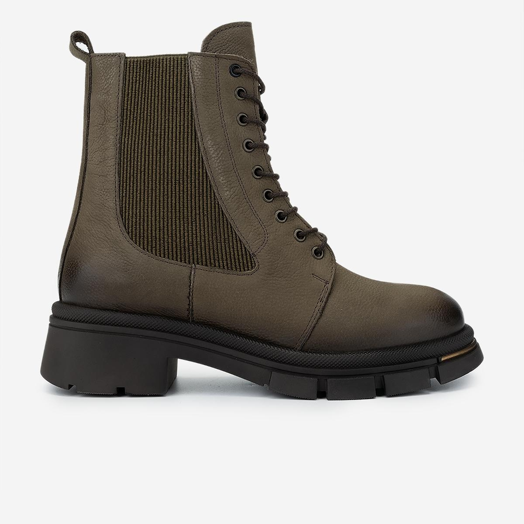 Valmenti Kadın Hakiki Deri Yeşil Casual Bot