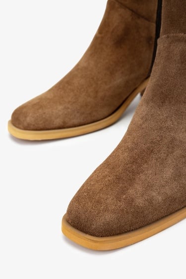  Valmenti Kadın Hakiki Deri Tütün Süet Casual Bot