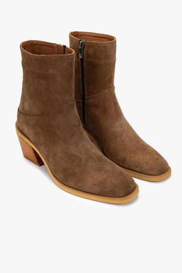  Valmenti Kadın Hakiki Deri Tütün Süet Casual Bot