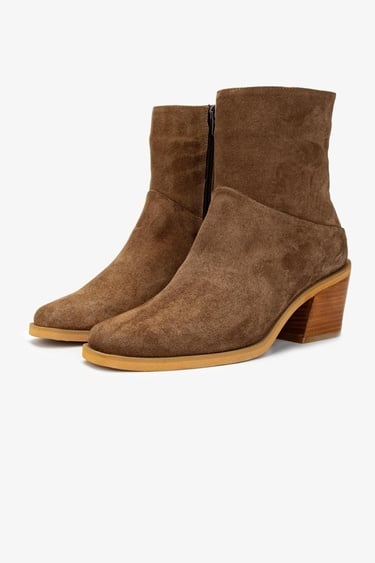  Valmenti Kadın Hakiki Deri Tütün Süet Casual Bot