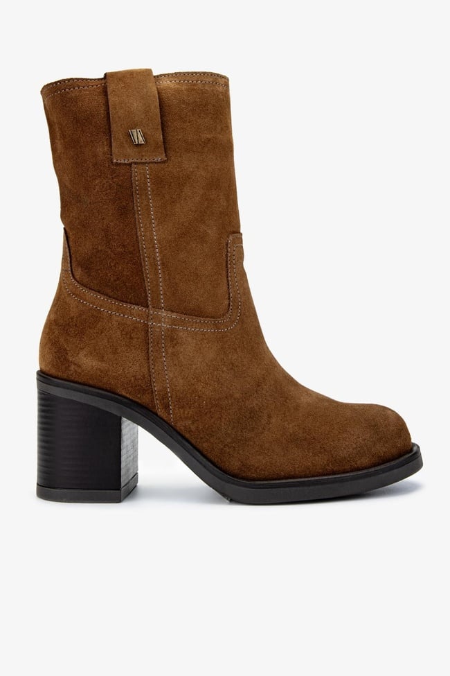  Valmenti Kadın Hakiki Deri Tütün Süet Casual Bot