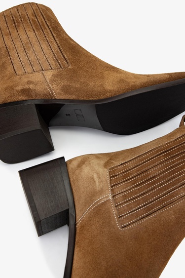  Valmenti Kadın Hakiki Deri Tütün Süet Casual Bot