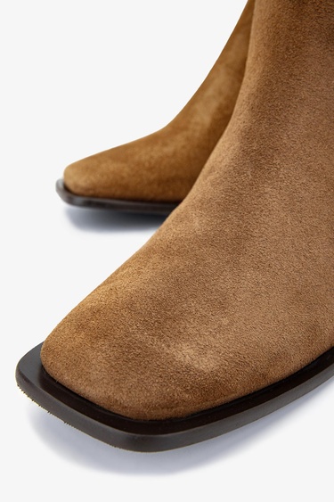  Valmenti Kadın Hakiki Deri Tütün Süet Casual Bot