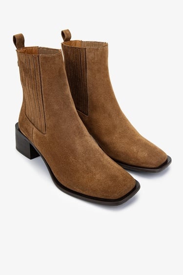  Valmenti Kadın Hakiki Deri Tütün Süet Casual Bot