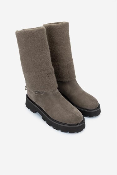  Valmenti Kadın . Vizon Süet Casual Bot