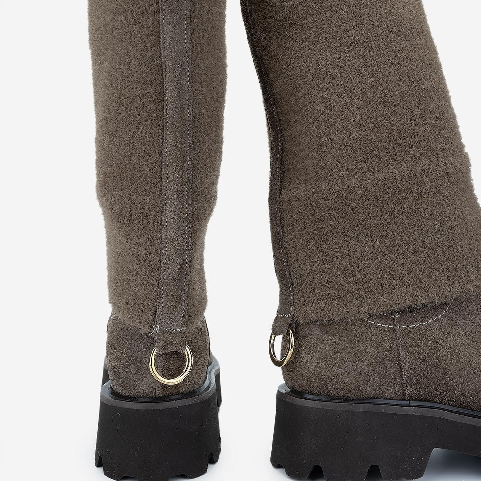 Valmenti Kadın . Vizon Süet Casual Bot