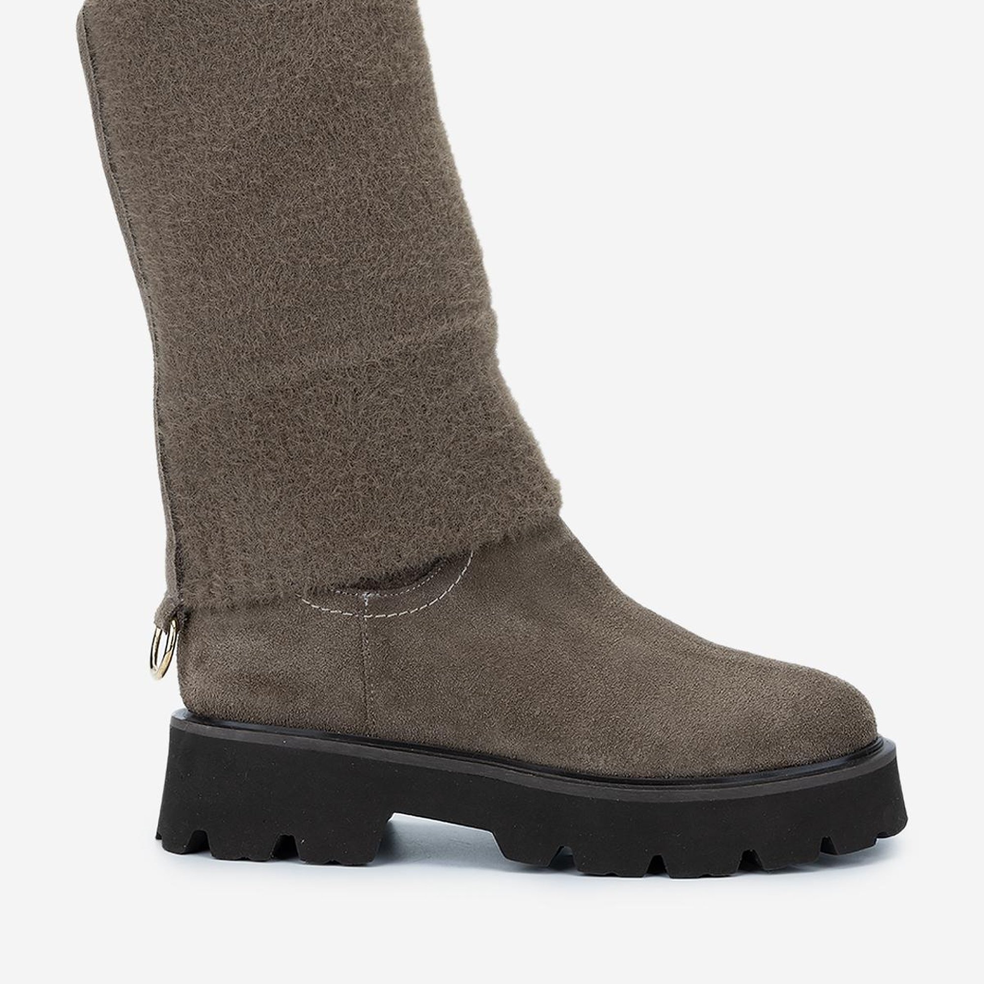 Valmenti Kadın . Vizon Süet Casual Bot