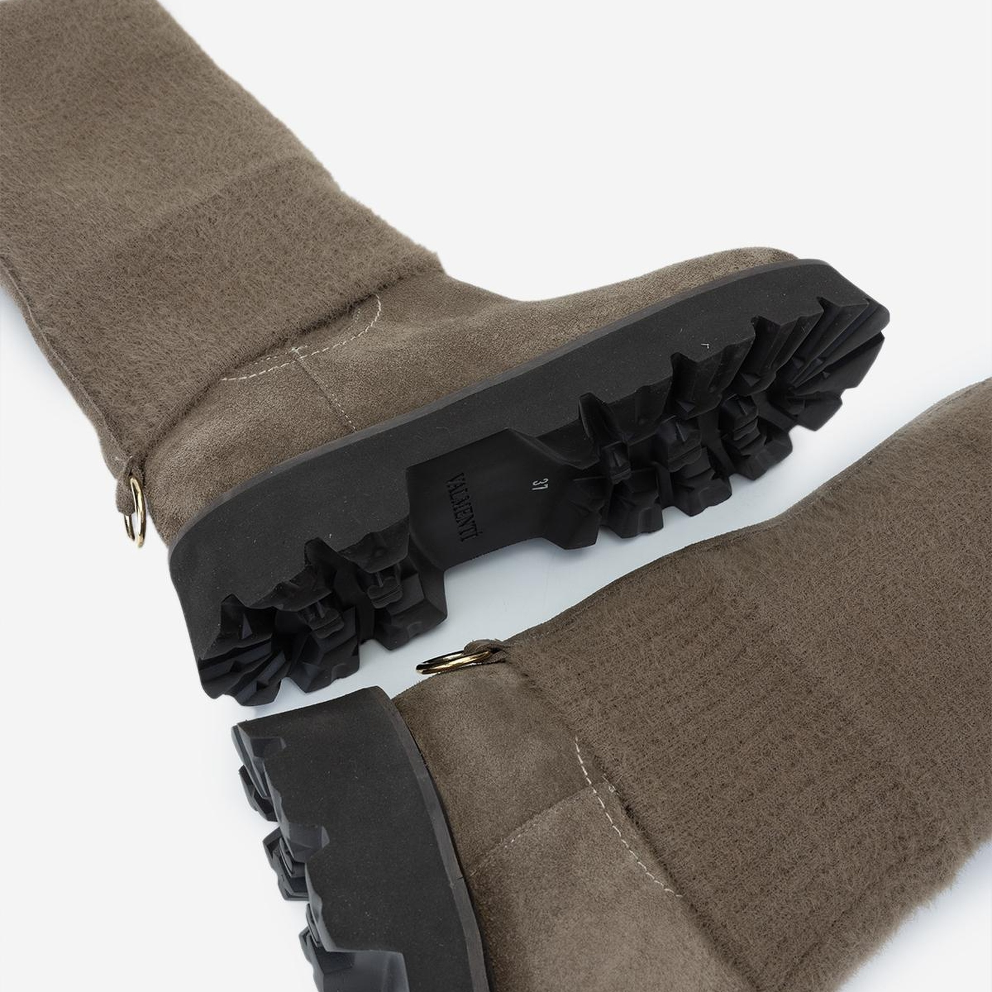 Valmenti Kadın . Vizon Süet Casual Bot