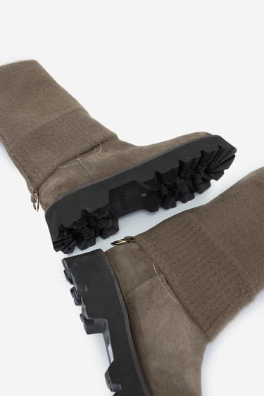  Valmenti Kadın . Vizon Süet Casual Bot