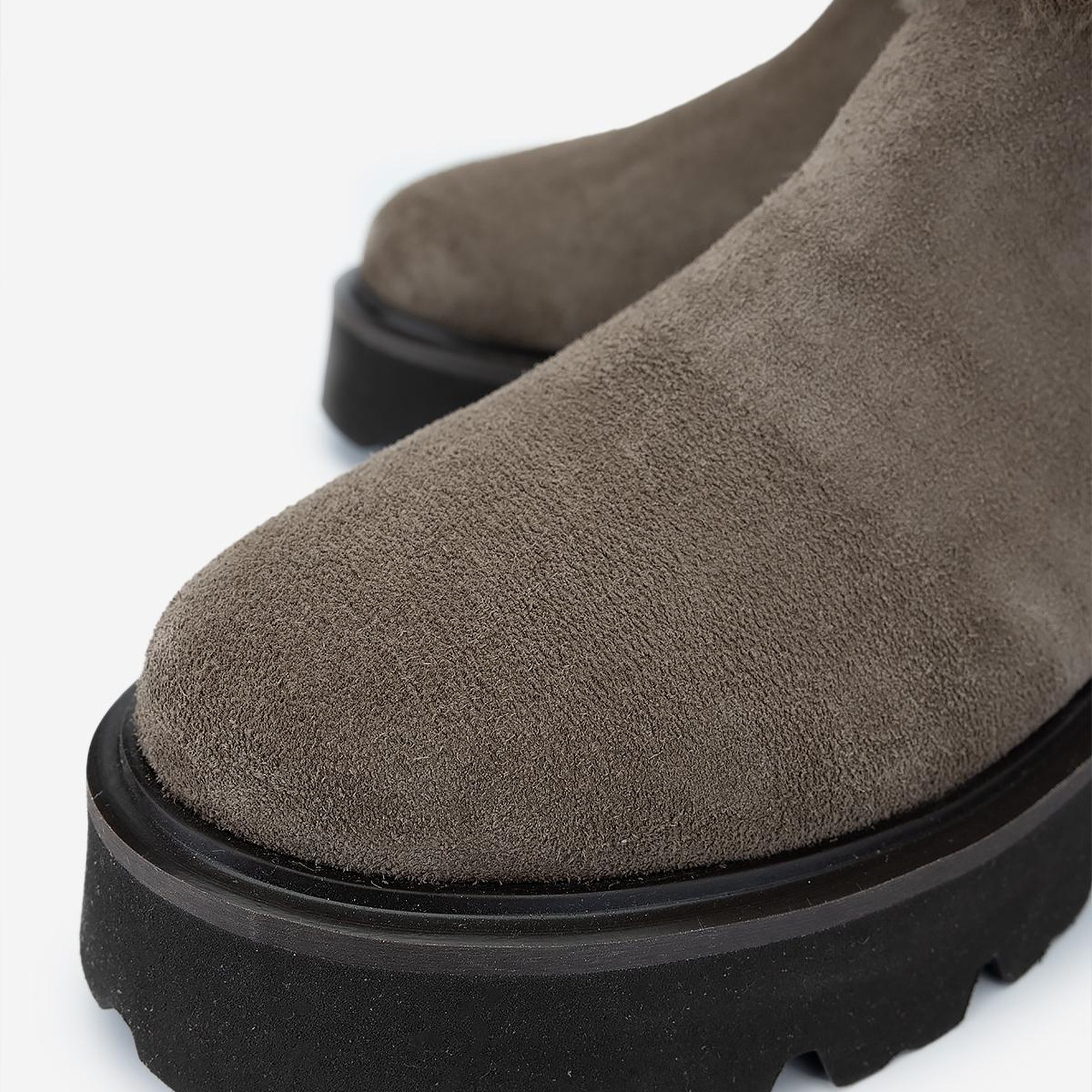 Valmenti Kadın . Vizon Süet Casual Bot