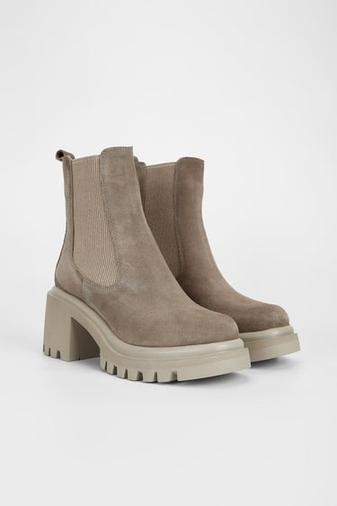  Valmenti Kadın Bej Süet Hakiki Deri Casual Bot