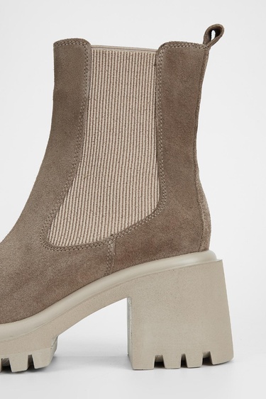  Valmenti Kadın Bej Süet Hakiki Deri Casual Bot