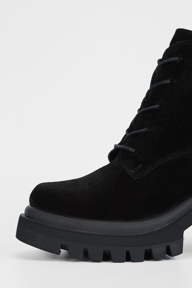  Valmenti Vega Kadın Siyah Süet Hakiki Deri Casual Bot