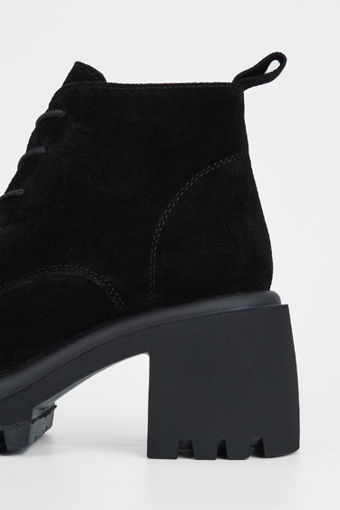  Valmenti Vega Kadın Siyah Süet Hakiki Deri Casual Bot