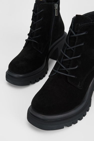  Valmenti Vega Kadın Siyah Süet Hakiki Deri Casual Bot