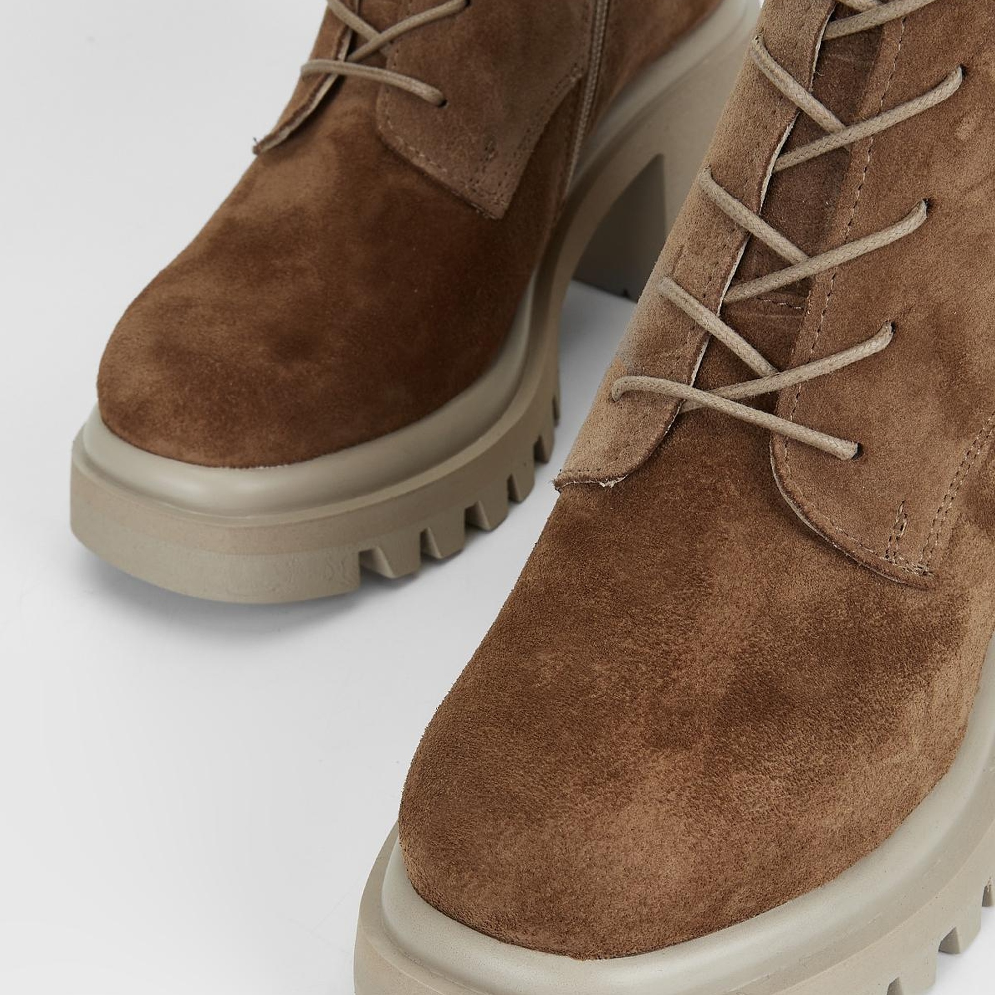 Valmenti Vega Kadın Tütün Süet Hakiki Deri Casual Bot