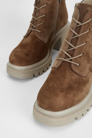  Valmenti Vega Kadın Tütün Süet Hakiki Deri Casual Bot