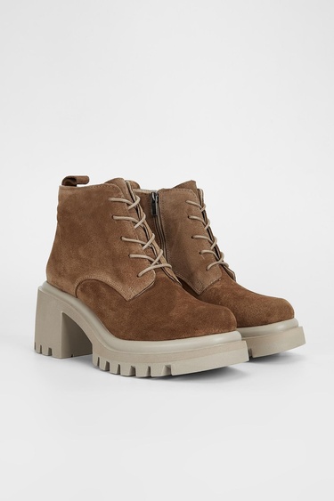  Valmenti Vega Kadın Tütün Süet Hakiki Deri Casual Bot