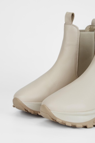  Valmenti Kadın Bej Hakiki Deri Casual Bot