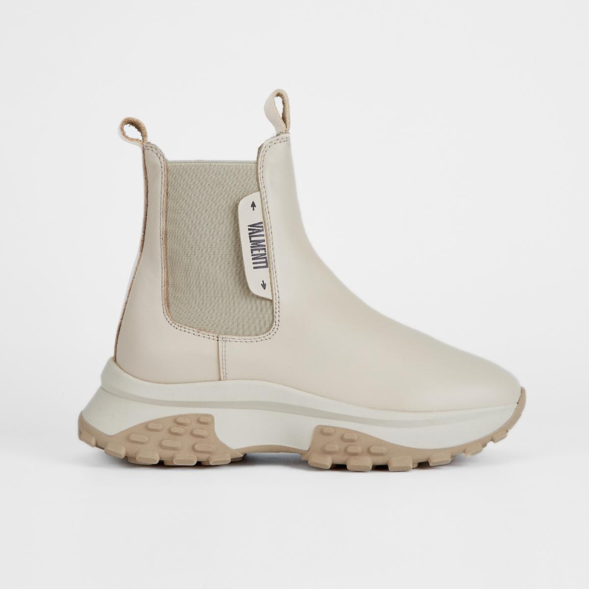 Valmenti Kadın Bej Hakiki Deri Casual Bot