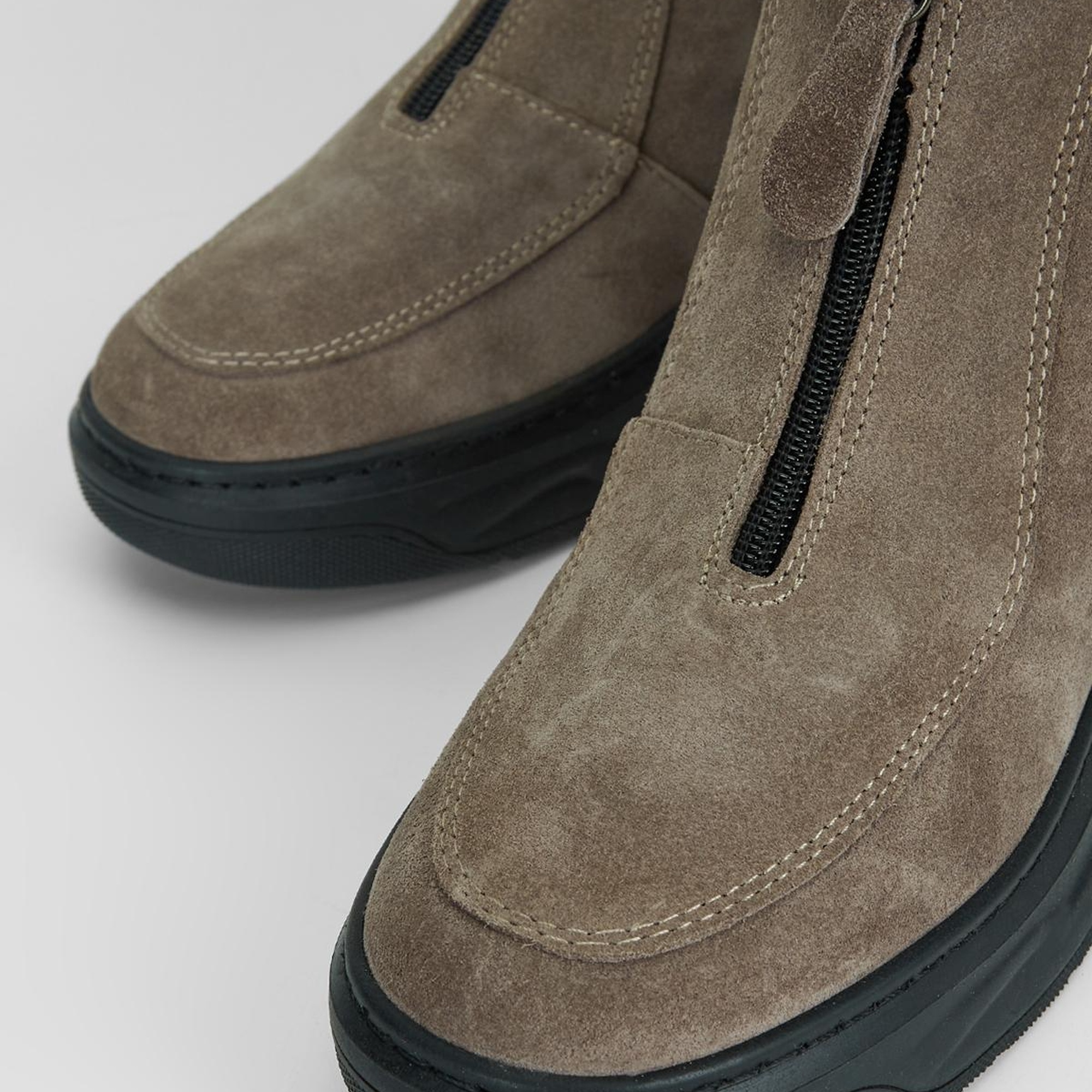 Valmenti Kadın Vizon Süet Hakiki Deri Casual Bot