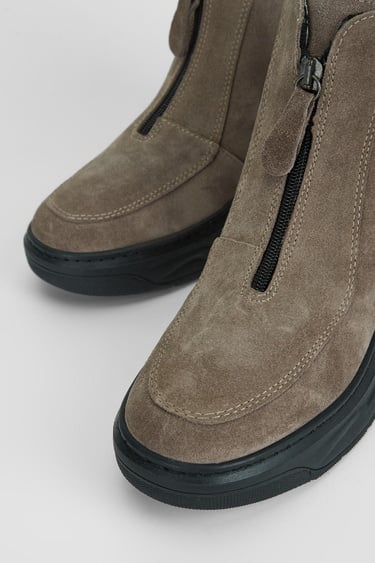  Valmenti Kadın Vizon Süet Hakiki Deri Casual Bot