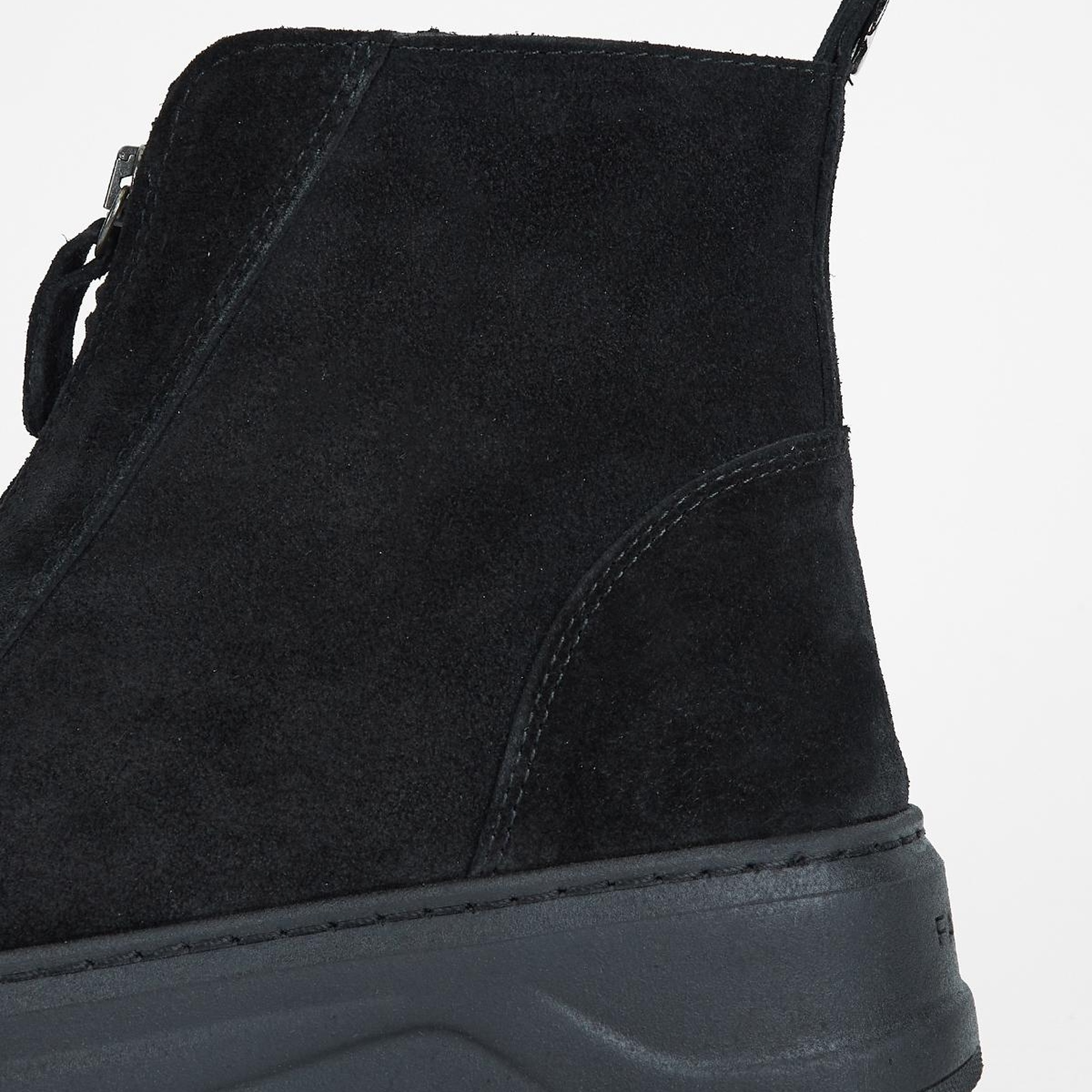 Valmenti Kadın Siyah Süet Hakiki Deri Casual Bot