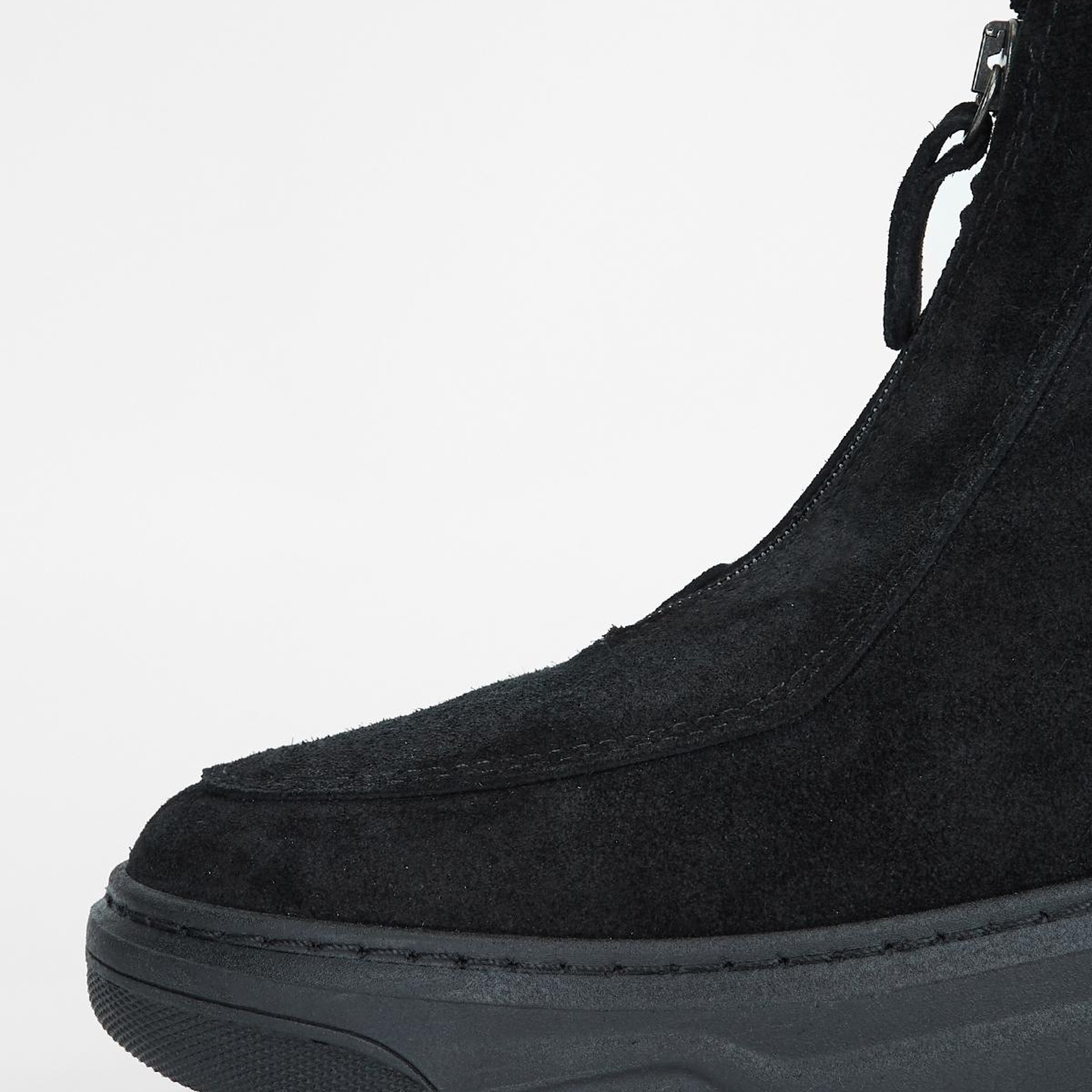 Valmenti Kadın Siyah Süet Hakiki Deri Casual Bot