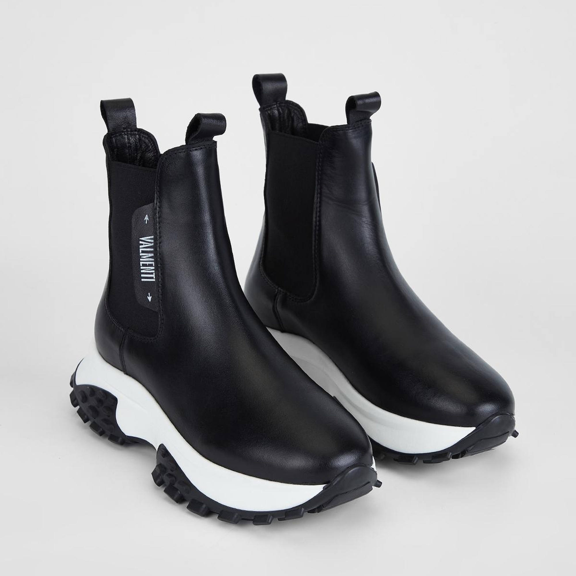 Valmenti Kadın Siyah Hakiki Deri Casual Bot