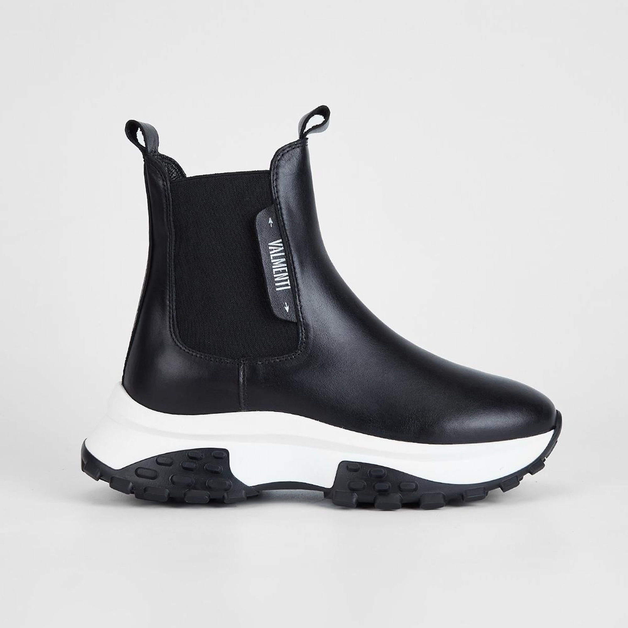 Valmenti Kadın Siyah Hakiki Deri Casual Bot