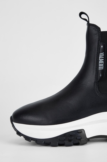  Valmenti Kadın Siyah Hakiki Deri Casual Bot