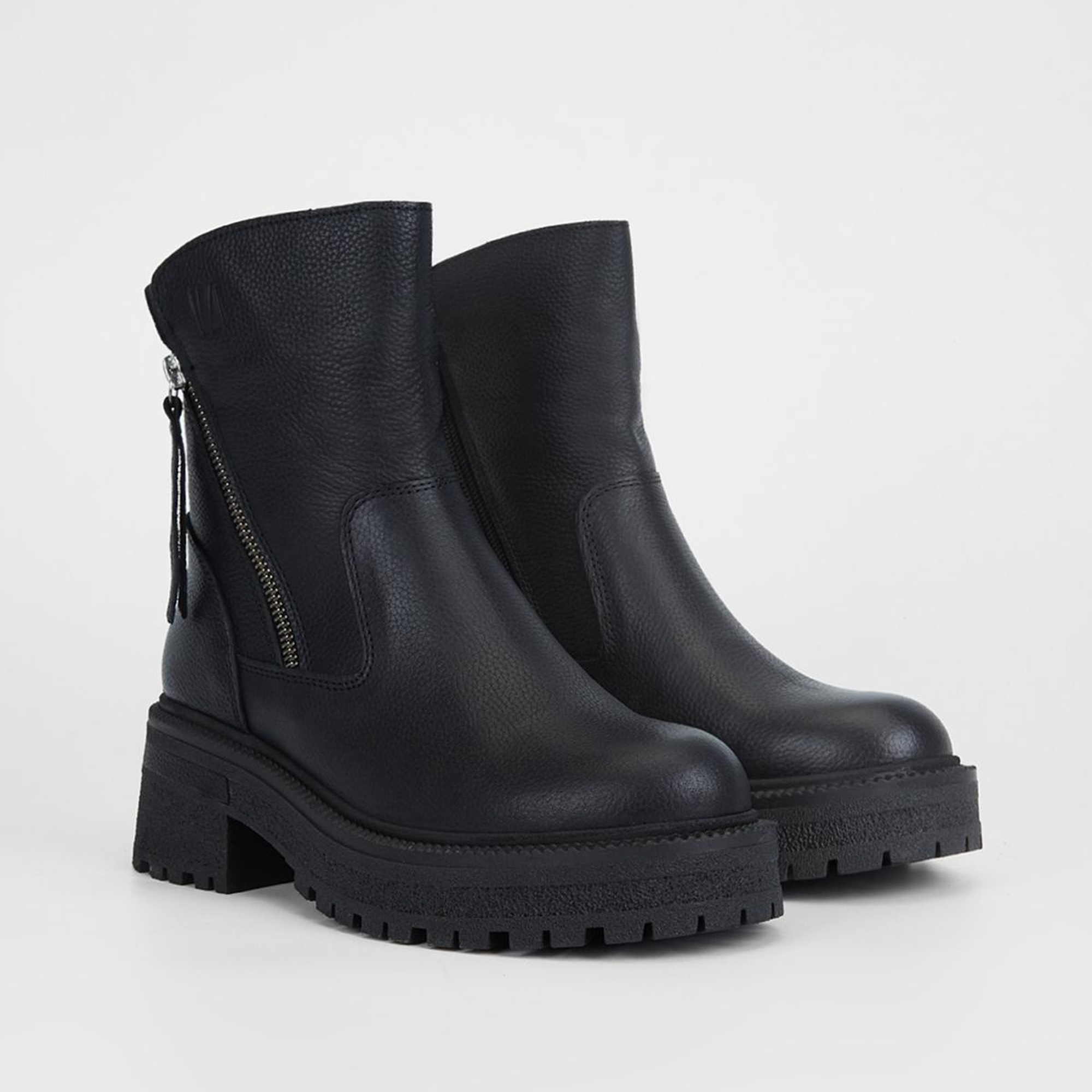 Valmenti Anya Kadın Siyah Floter Hakiki Deri Casual Bot