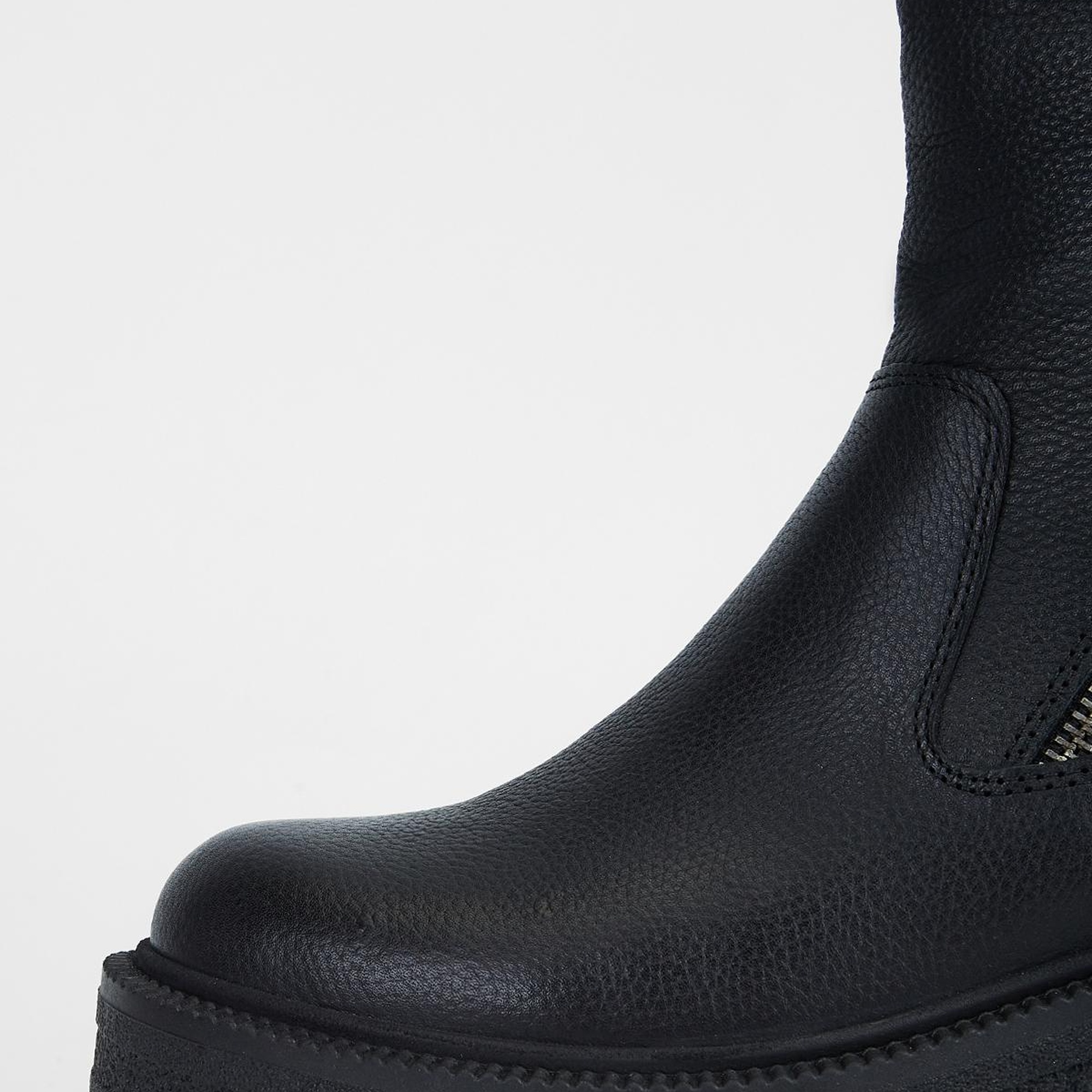 Valmenti Anya Kadın Siyah Floter Hakiki Deri Casual Bot