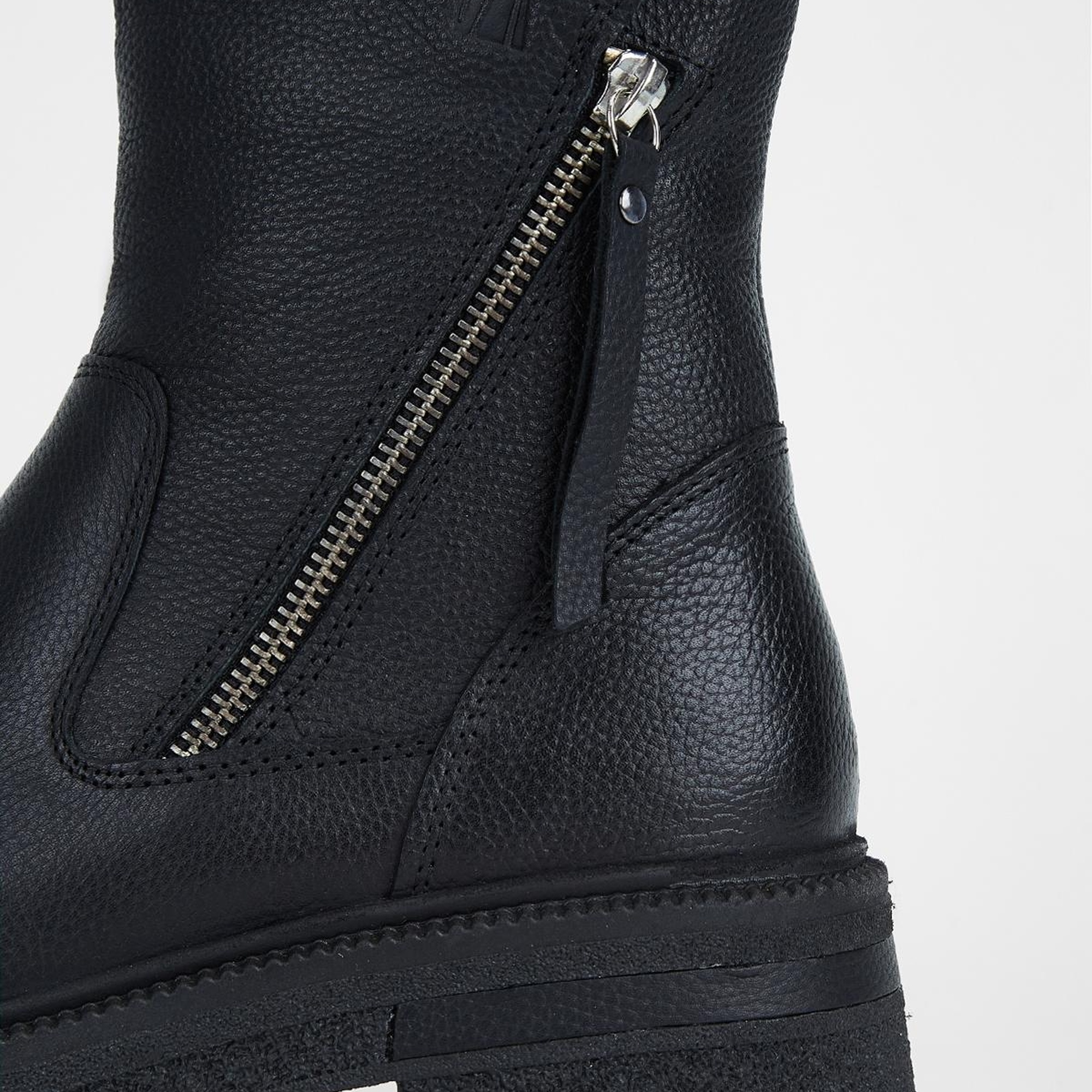 Valmenti Anya Kadın Siyah Floter Hakiki Deri Casual Bot