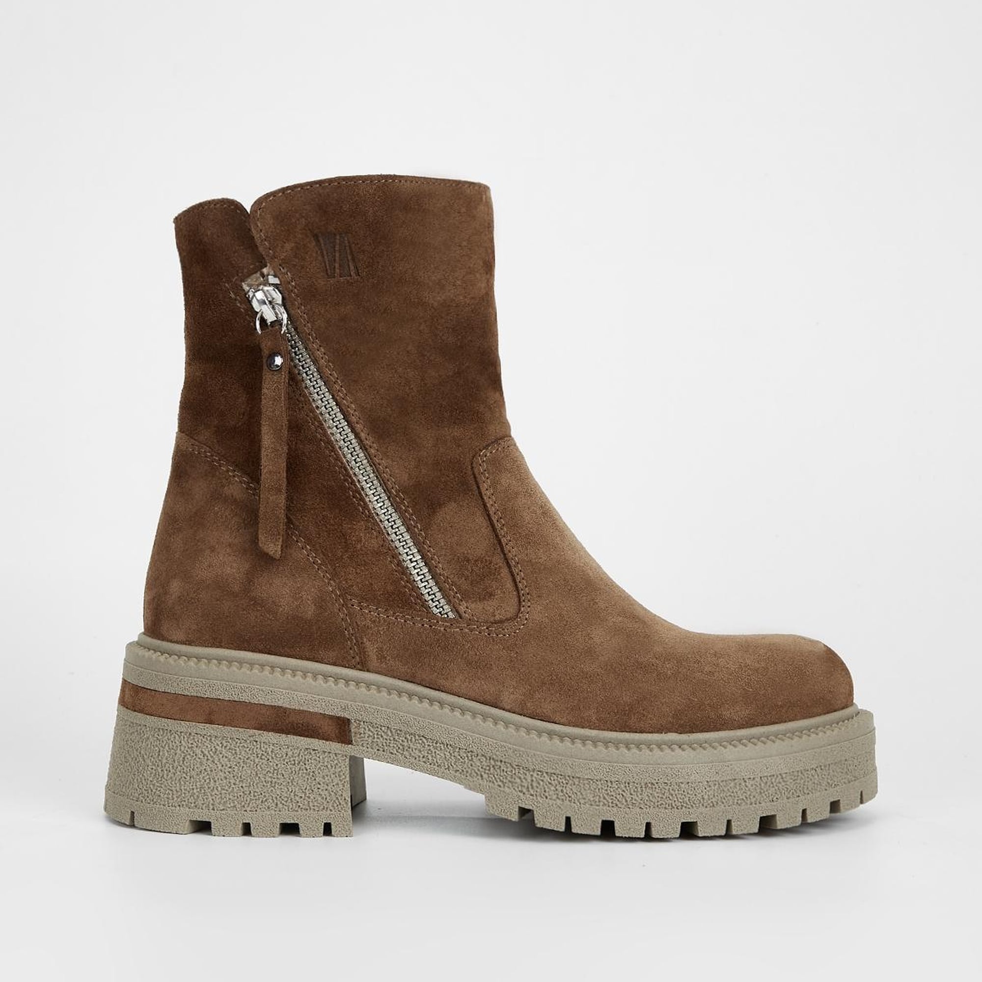 Valmenti Anya Kadın Taba Süet Hakiki Deri Casual Bot