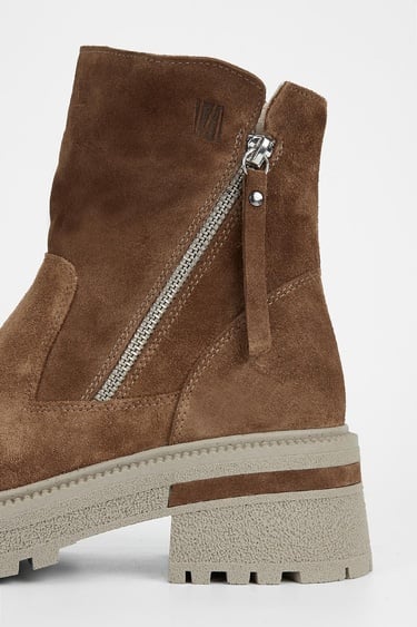  Valmenti Anya Kadın Taba Süet Hakiki Deri Casual Bot