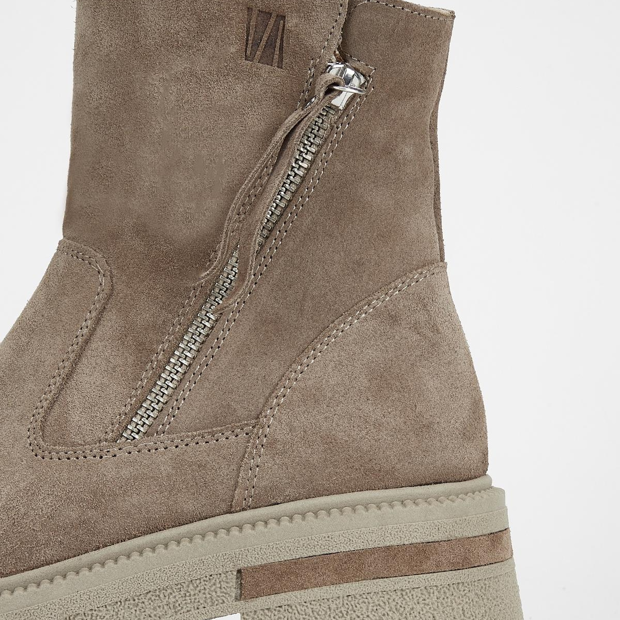 Valmenti Anya Kadın Bej Süet Hakiki Deri Casual Bot