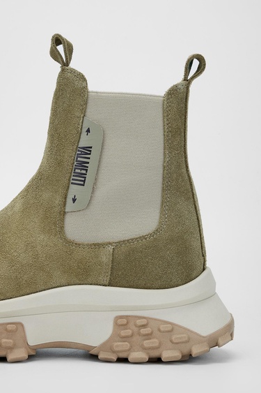  Valmenti Kadın Yeşil Süet Hakiki Deri Casual Bot