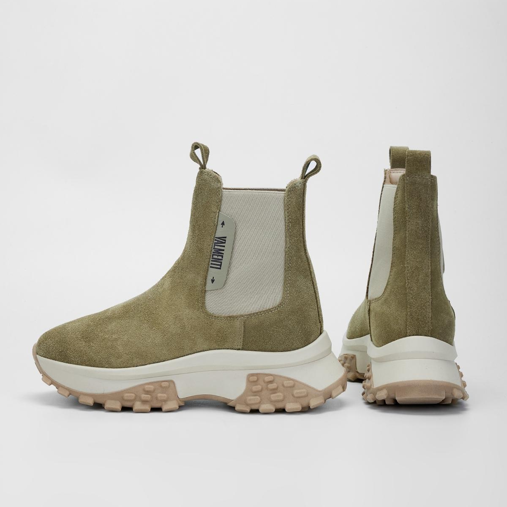 Valmenti Kadın Yeşil Süet Hakiki Deri Casual Bot