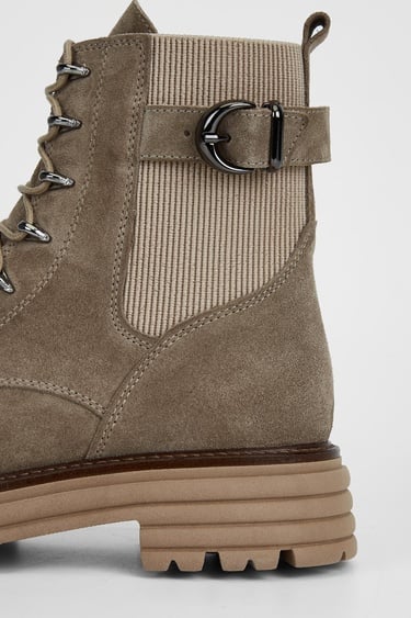  Valmenti Sirius Kadın Bej Süet Hakiki Deri Casual Bot