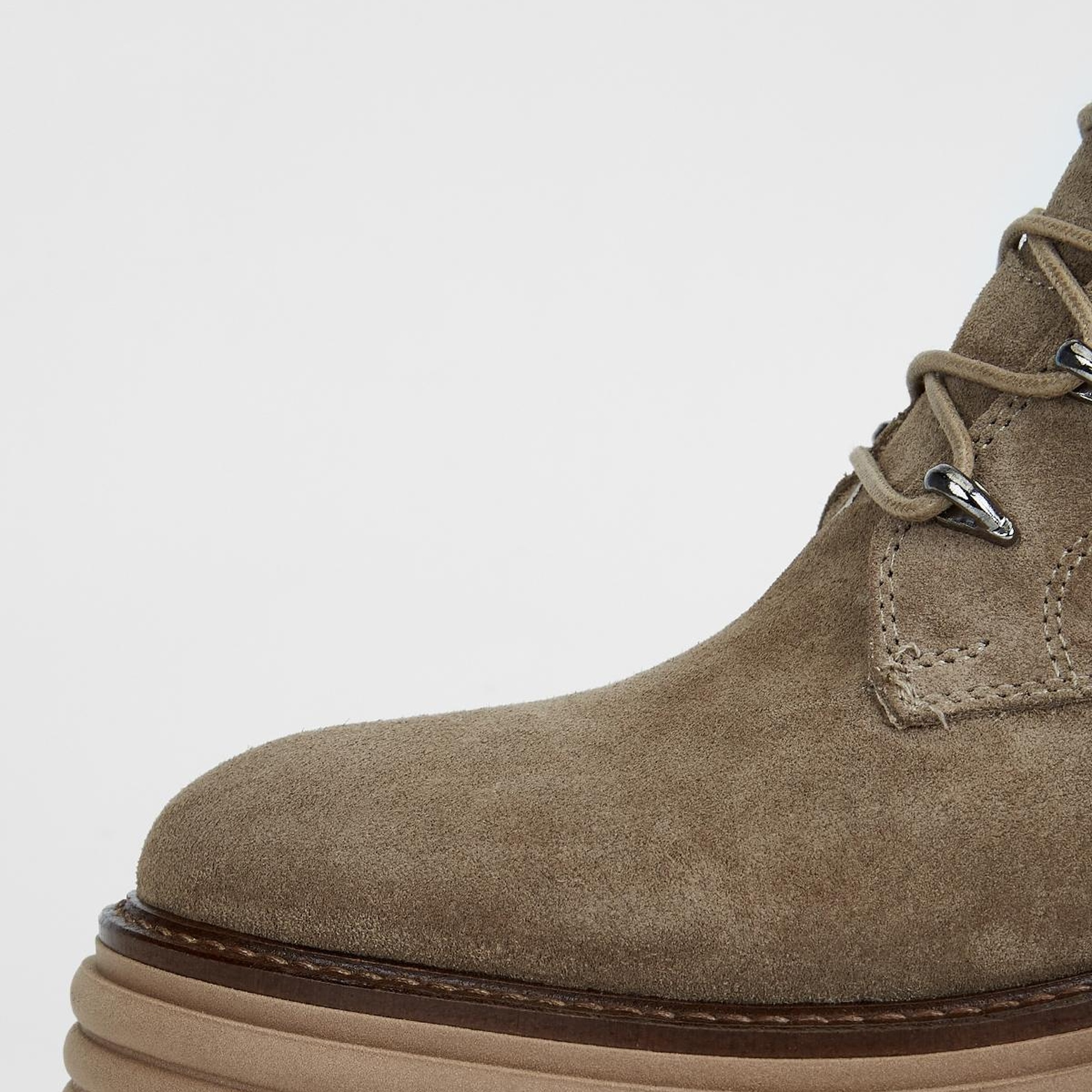 Valmenti Sirius Kadın Bej Süet Hakiki Deri Casual Bot