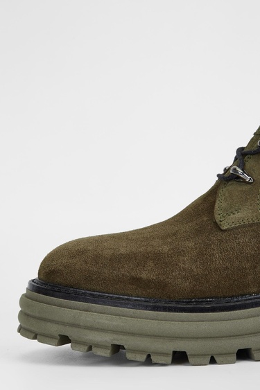  Valmenti Sirius Kadın Haki Süet Hakiki Deri Casual Bot