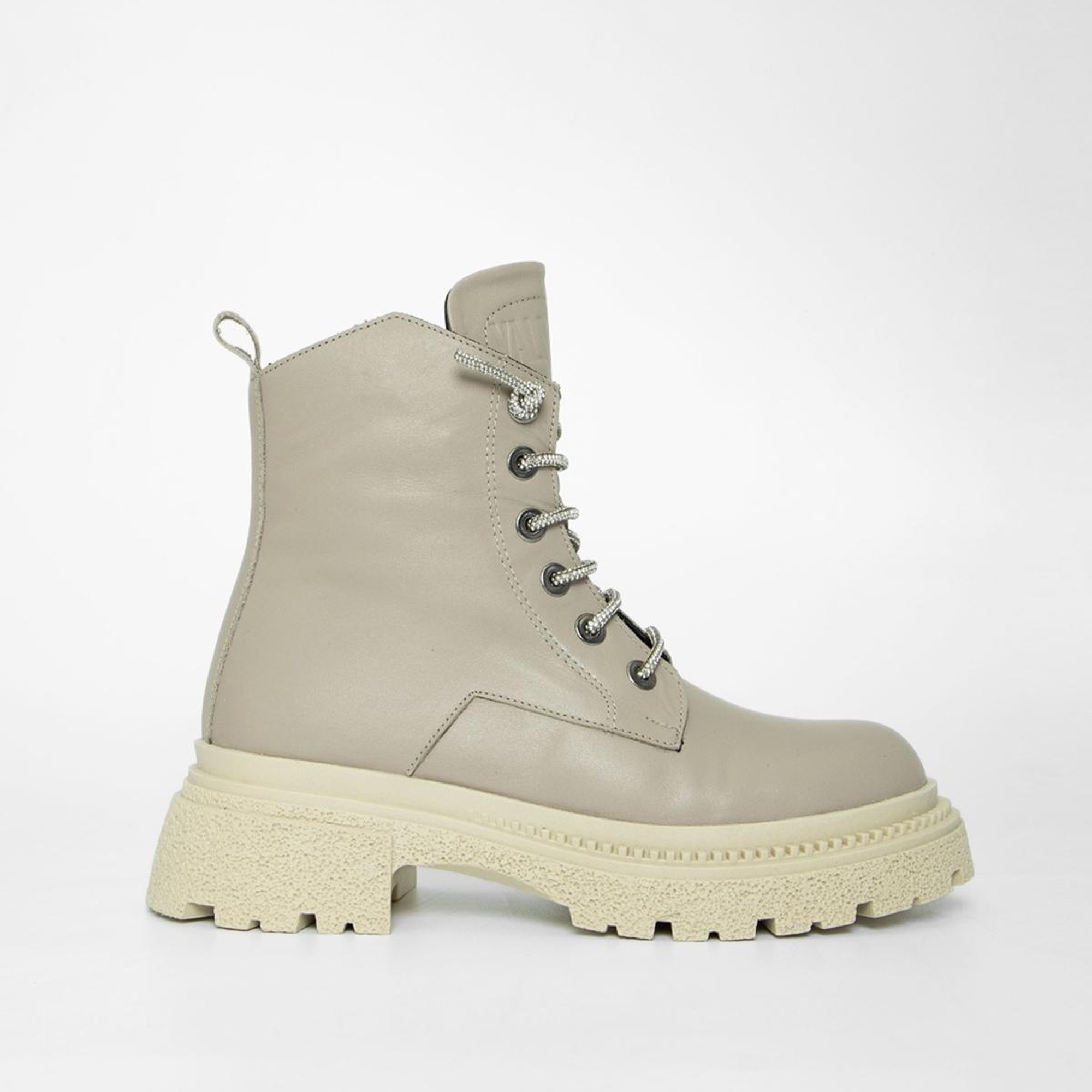 Valmenti Kadın Bej Hakiki Deri Casual Bot