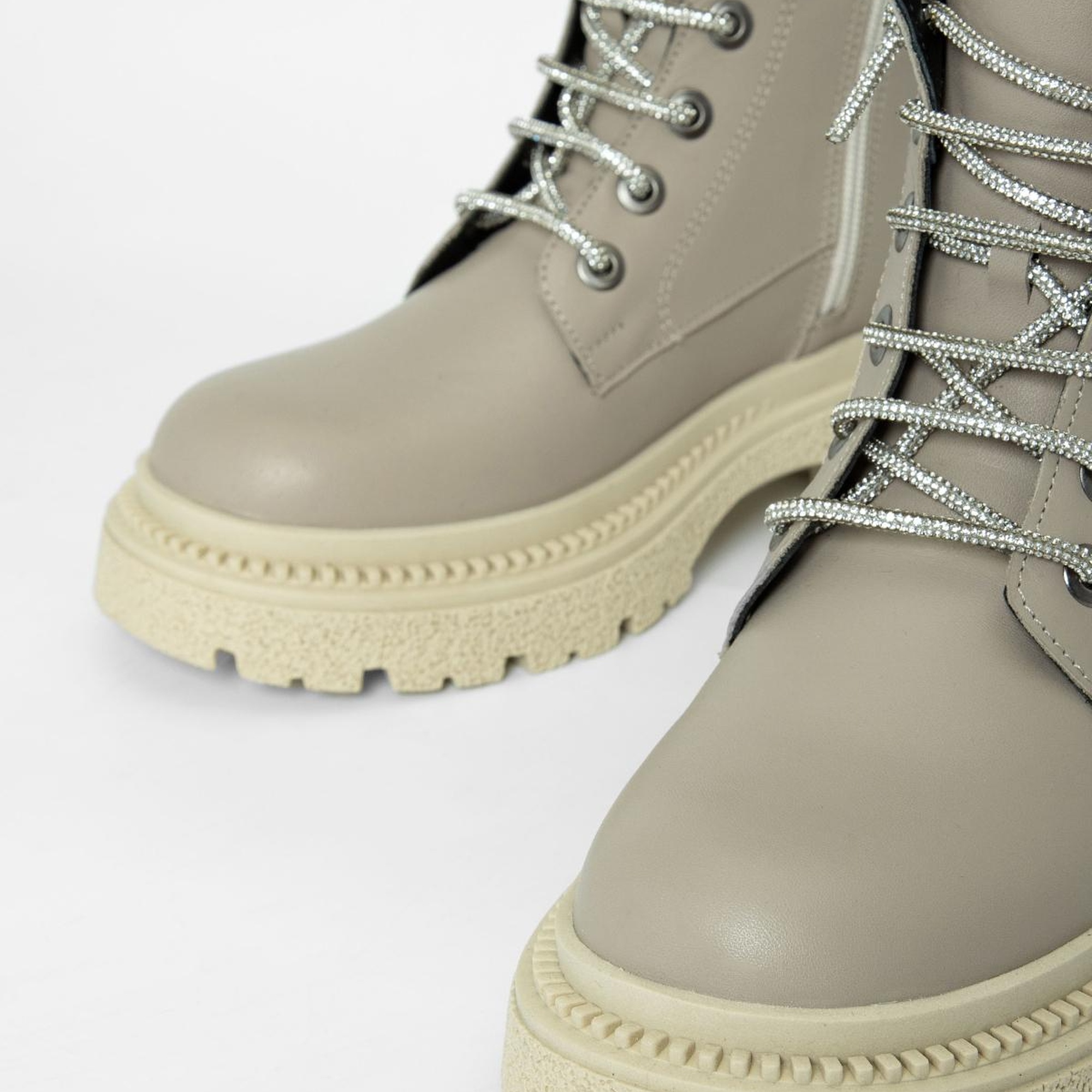 Valmenti Kadın Bej Hakiki Deri Casual Bot