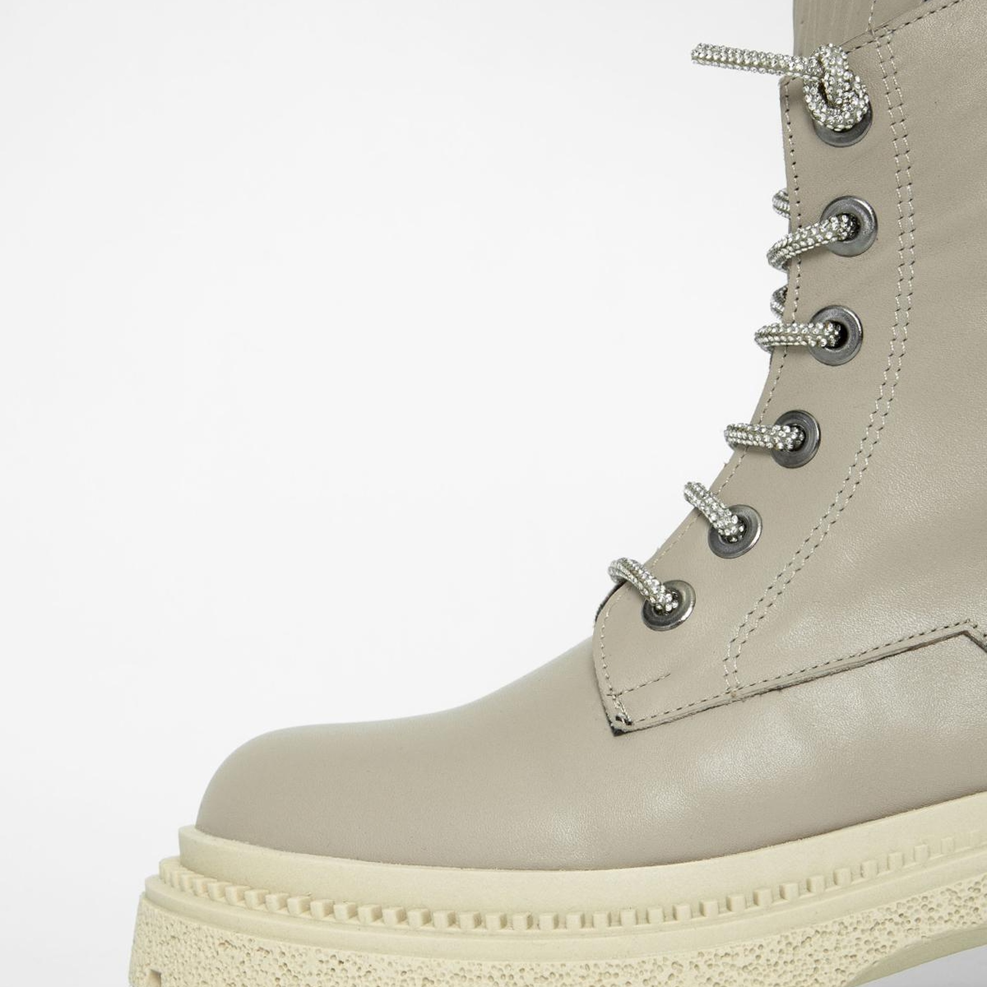 Valmenti Kadın Bej Hakiki Deri Casual Bot